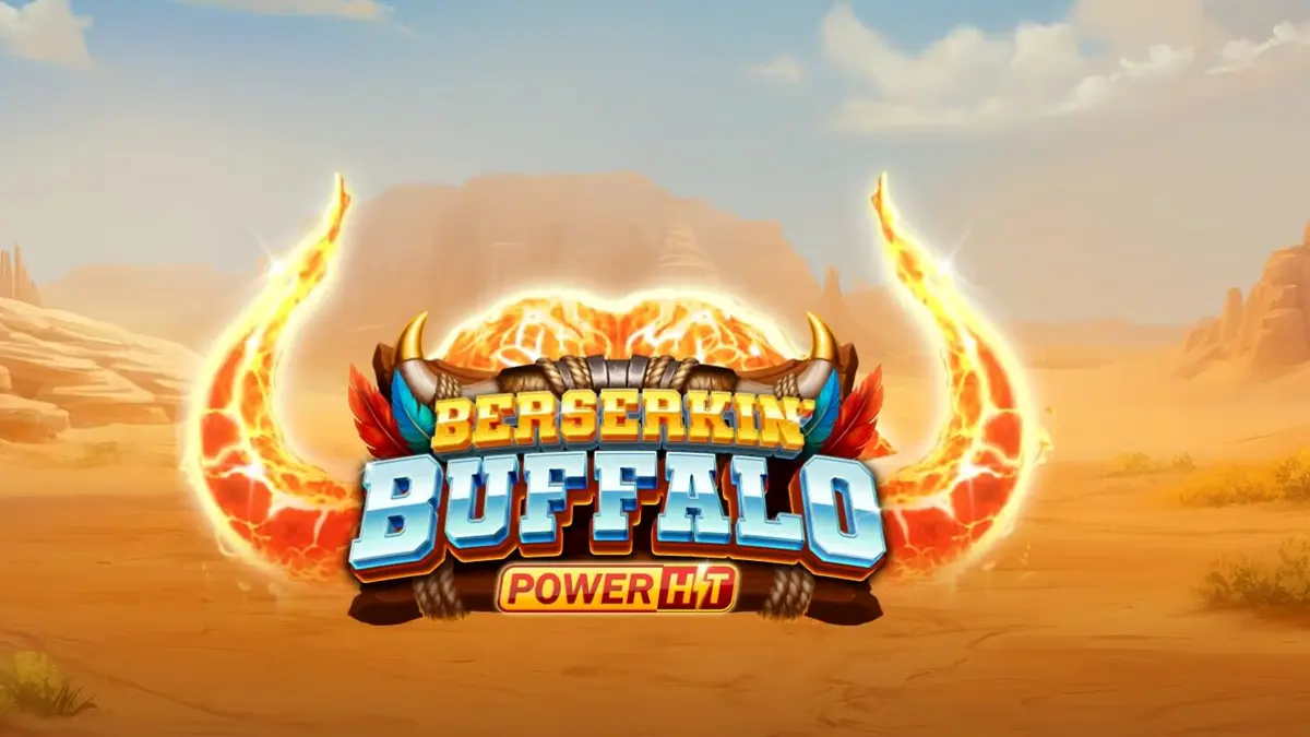 Tampilan visual slot Beserkin’ Buffalo Power Hit dengan latar belakang padang rumput mistis.